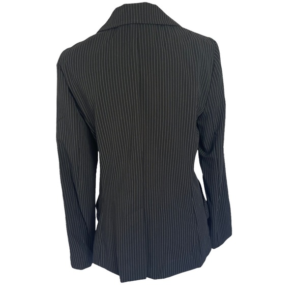 Alberto Makali Pinstripe Jacket Black Size 8 - Picture 4 of 10